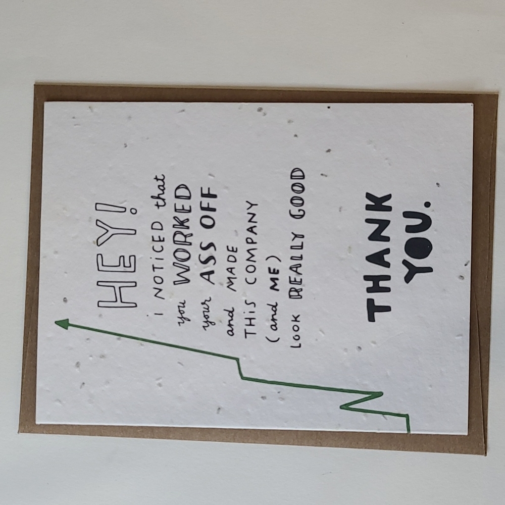 Papyrus x Thoughtful Human Office Card